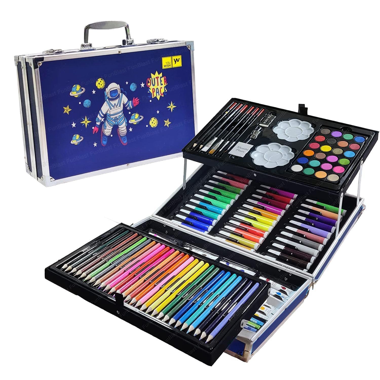 PRH BASICS 145-Piece Art Kit in an Aluminum Art Box – Drawing